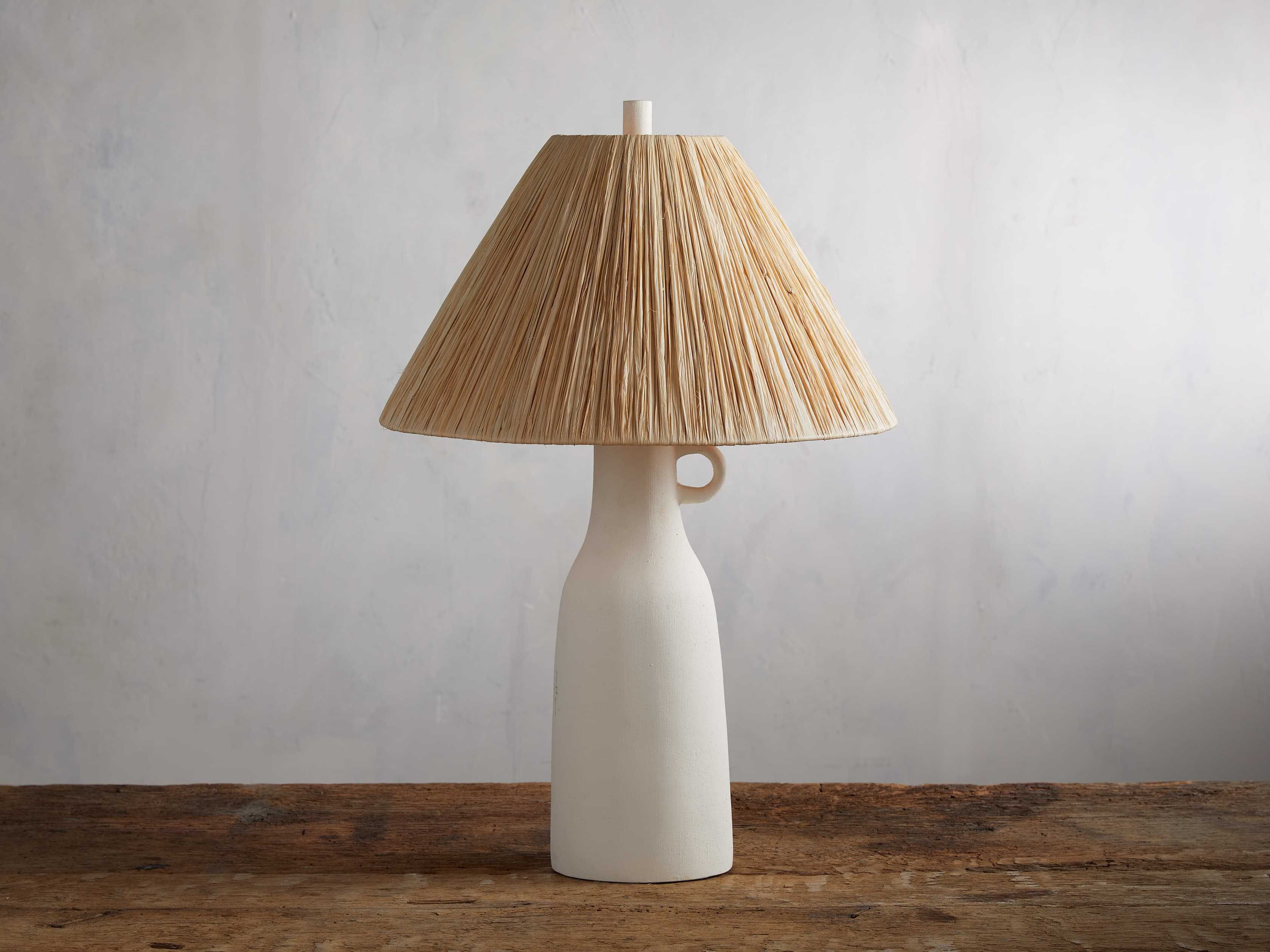 Caydon White Table Lamp | Arhaus