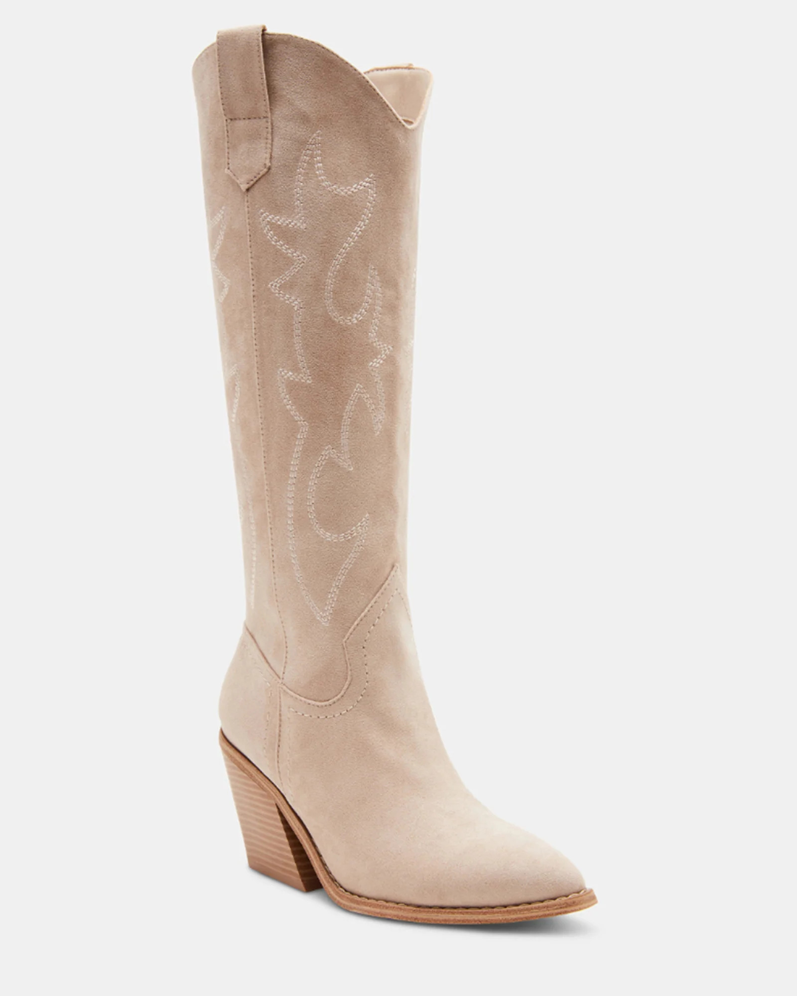 ARIZONA Natural Fabric Knee High Western Cowboy Boots | Women's Designer Boots | Steve Madden (Canada)
