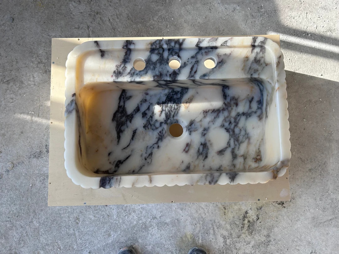 Calacatta Viola Marble Sink - Etsy | Etsy (US)