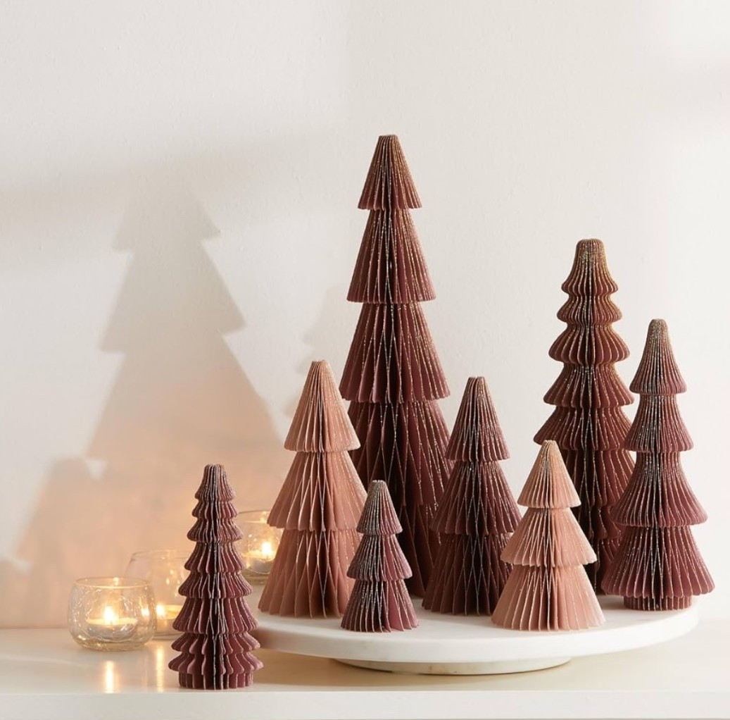 Vintage Honeycomb Trees Set of 8, Christmas Tree Centerpiece for Table

#LTKStyleTip #LTKHome #LTKSeasonal