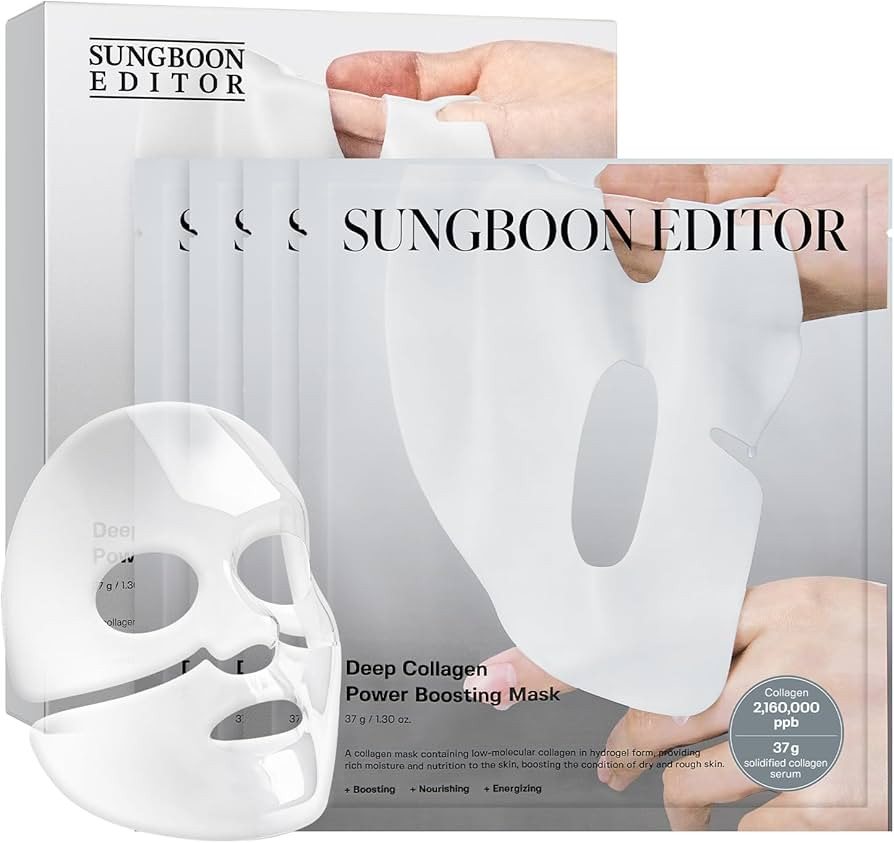 SUNGBOON EDITOR Deep Collagen Overnight mask 37gx4ea | Original Hydrating Collagen Face Mask | Re... | Amazon (US)