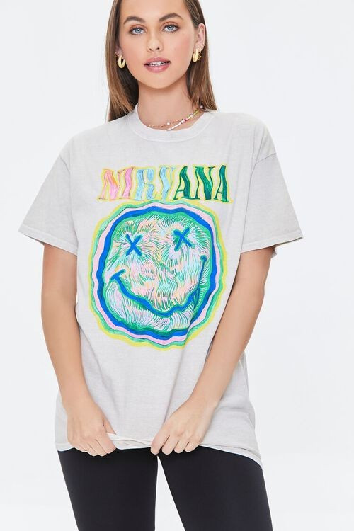 Nirvana Graphic Crew Neck Tee | Forever 21 | Forever 21 (US)