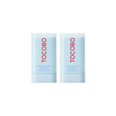 Shop TOCOBO - Cotton Soft Sun Stick SPF50 PA++++ - 19g (2ea) Set  | STYLEVANA | Stylevana