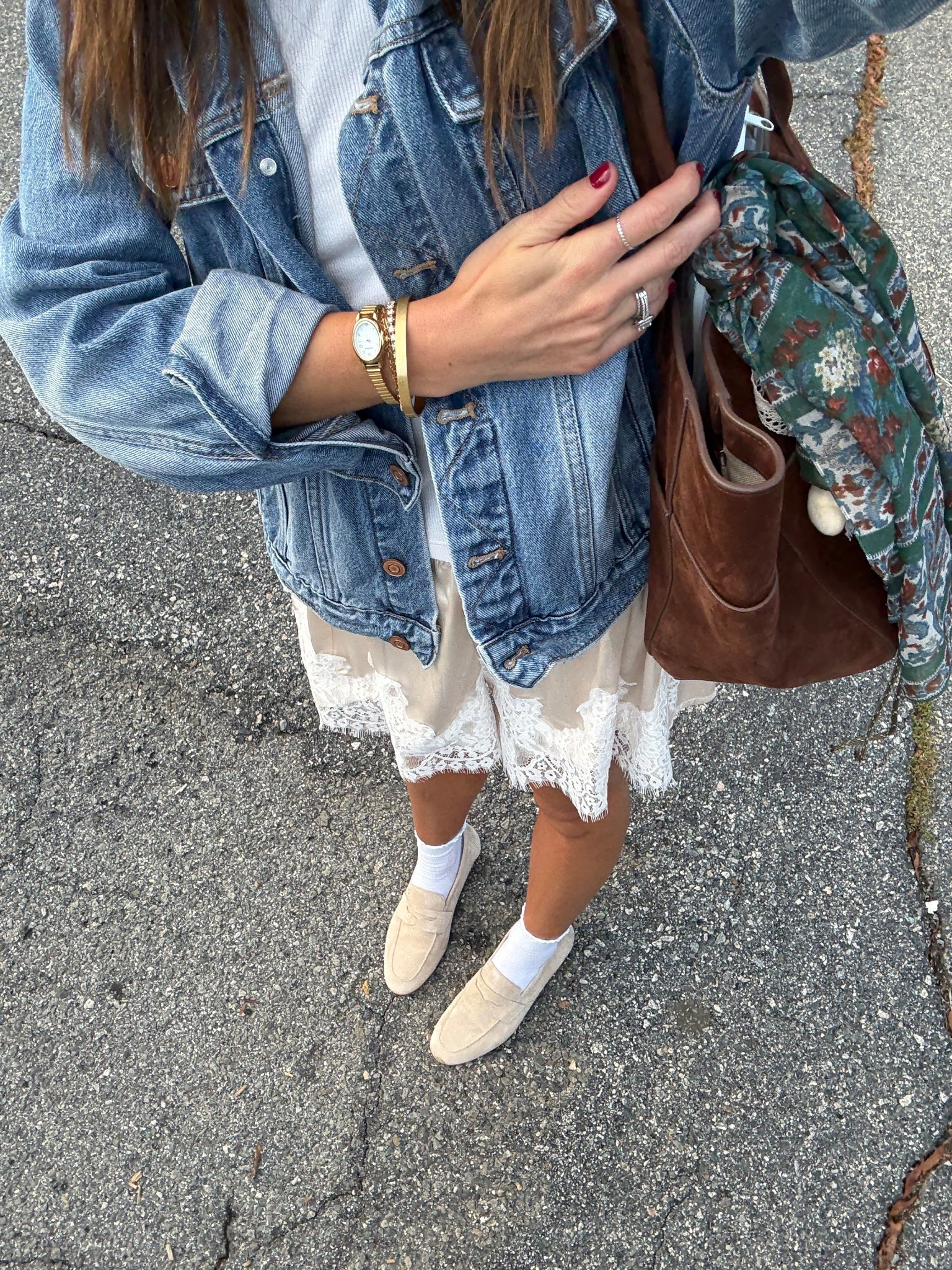 Silk shorts loafers and oversized denim jacket Amazon fashion 

#LTKFallSale #LTKFindsUnder100 #LTKFindsUnder50