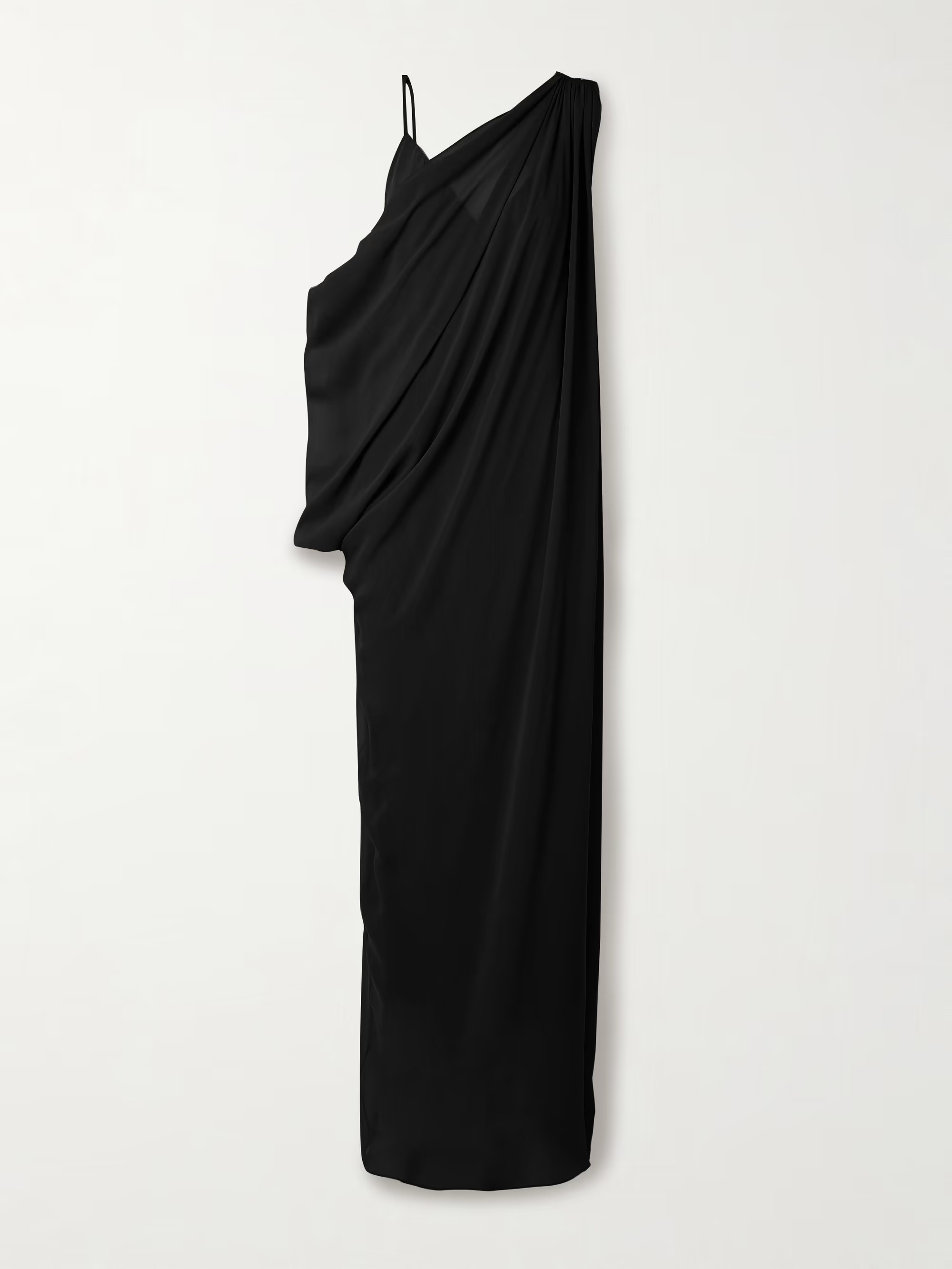 Taj one-shoulder layered draped silk-chiffon maxi dress | NET-A-PORTER (US)