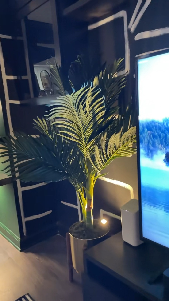 Faux plants, plant spot light, brass planter, faux palm tree, plant light 

#LTKhome