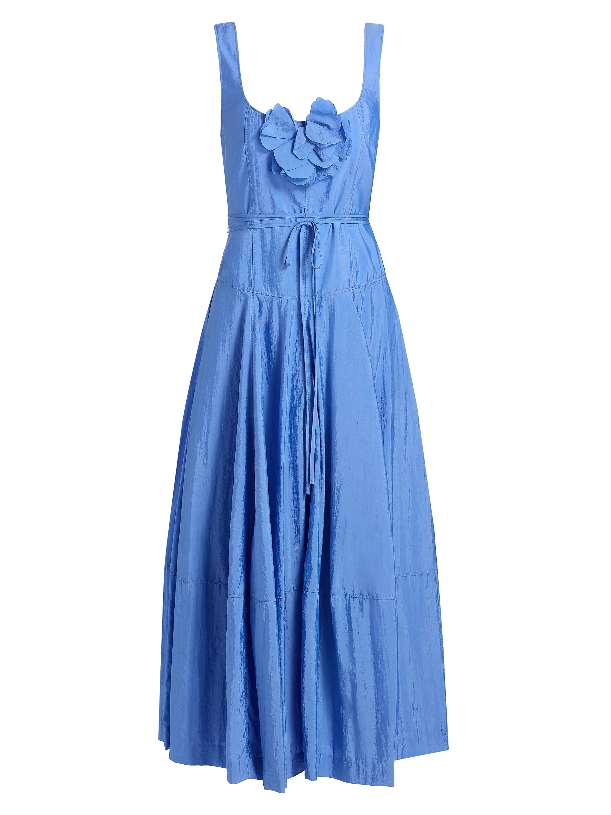 Cinq à Sept Joisian Flower Midi-Dress | Saks Fifth Avenue | Saks Fifth Avenue