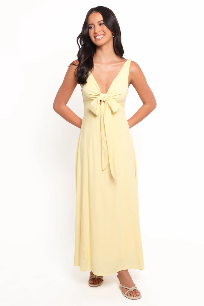 Archer Midi Dress - Butter Yellow | Petal & Pup (US)