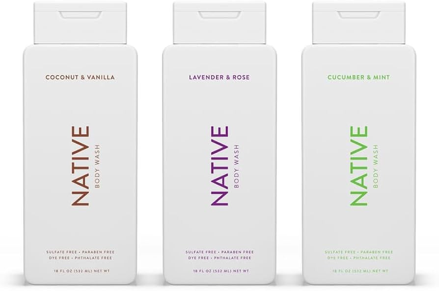 Native Body Wash Contains Naturally Derived Ingredients | for Women & Men, Sulfate, Paraben, & Dy... | Amazon (US)