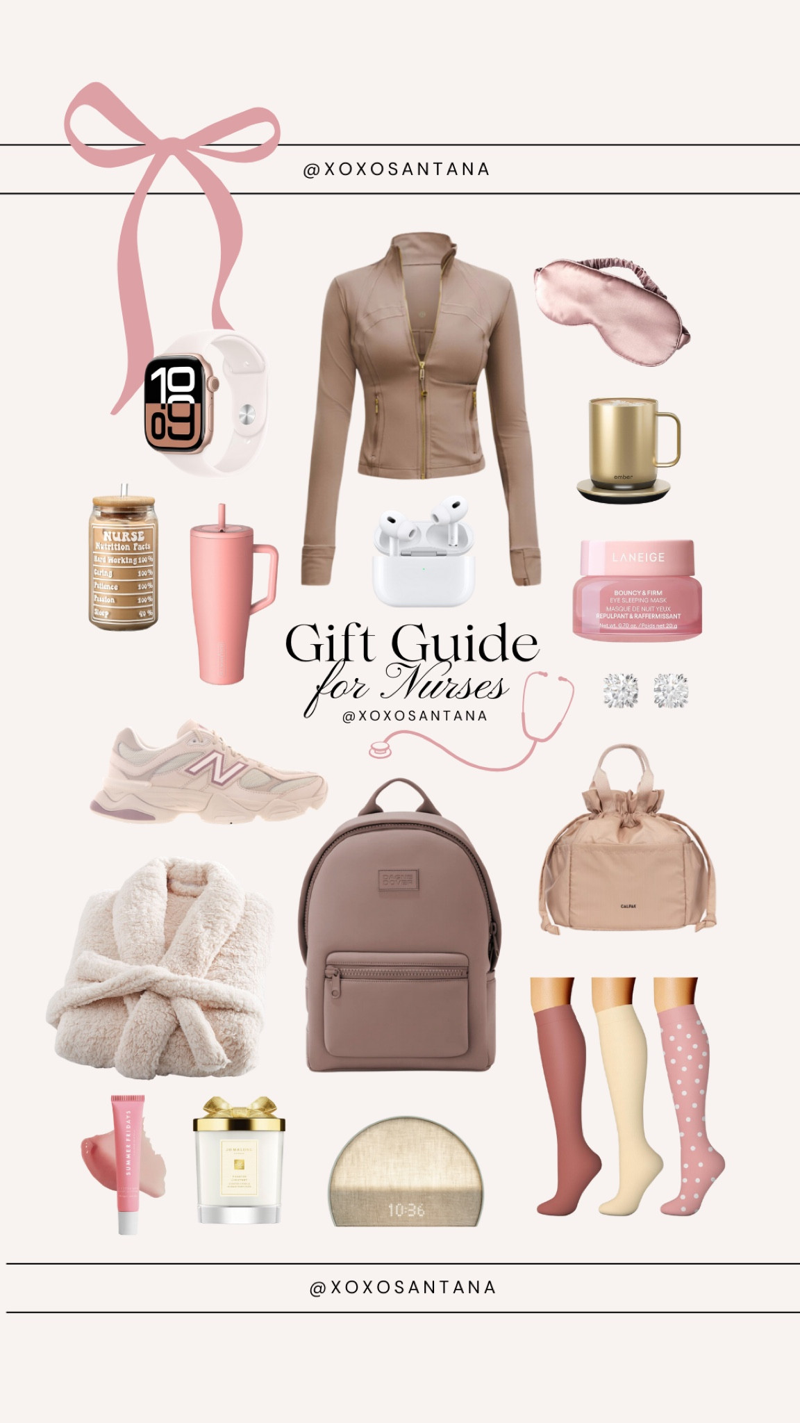 Gift guide for nurses 🩺  specifically added brands like lululemon and dagne Dover that give discounts to nurses year round 🎀 all of these are my faves that have gotten me through tough shifts and helped me relaxed after. 

#LTKHoliday #LTKGiftGuide #LTKCyberWeek