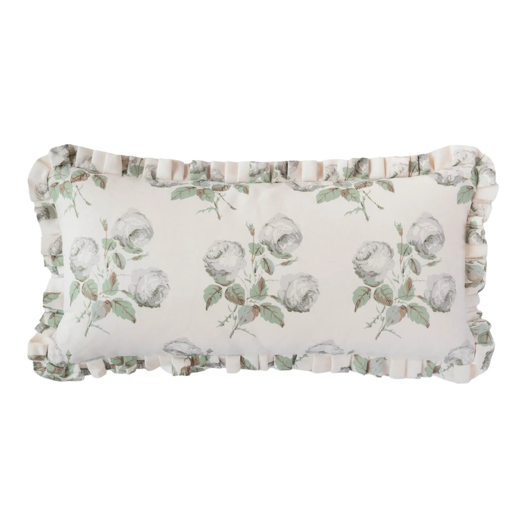 Colefax & Fowler Bowood Union Ruffle Lumbar Pillow | Etsy (US)