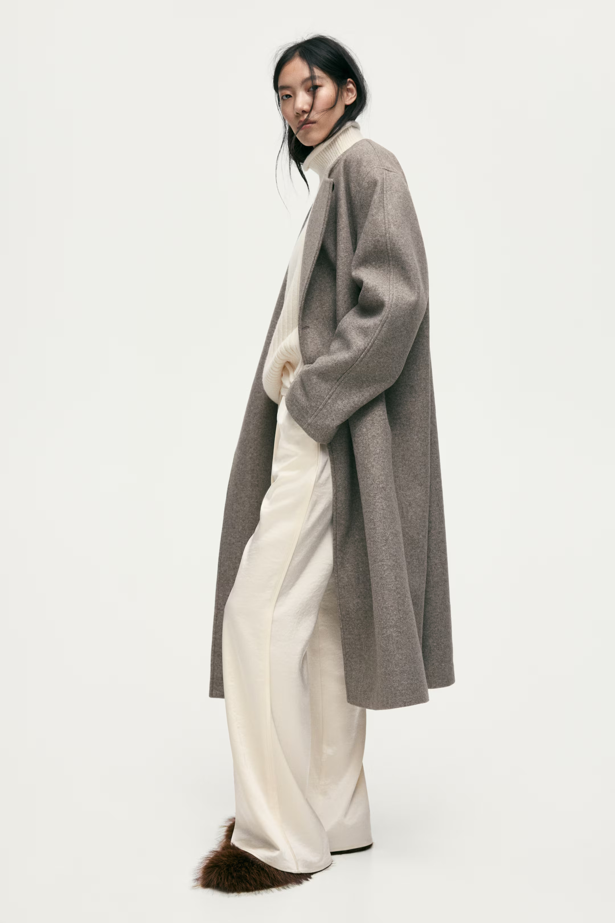 Flared satin trousers | H&M (UK, MY, IN, SG, PH, TW, HK)