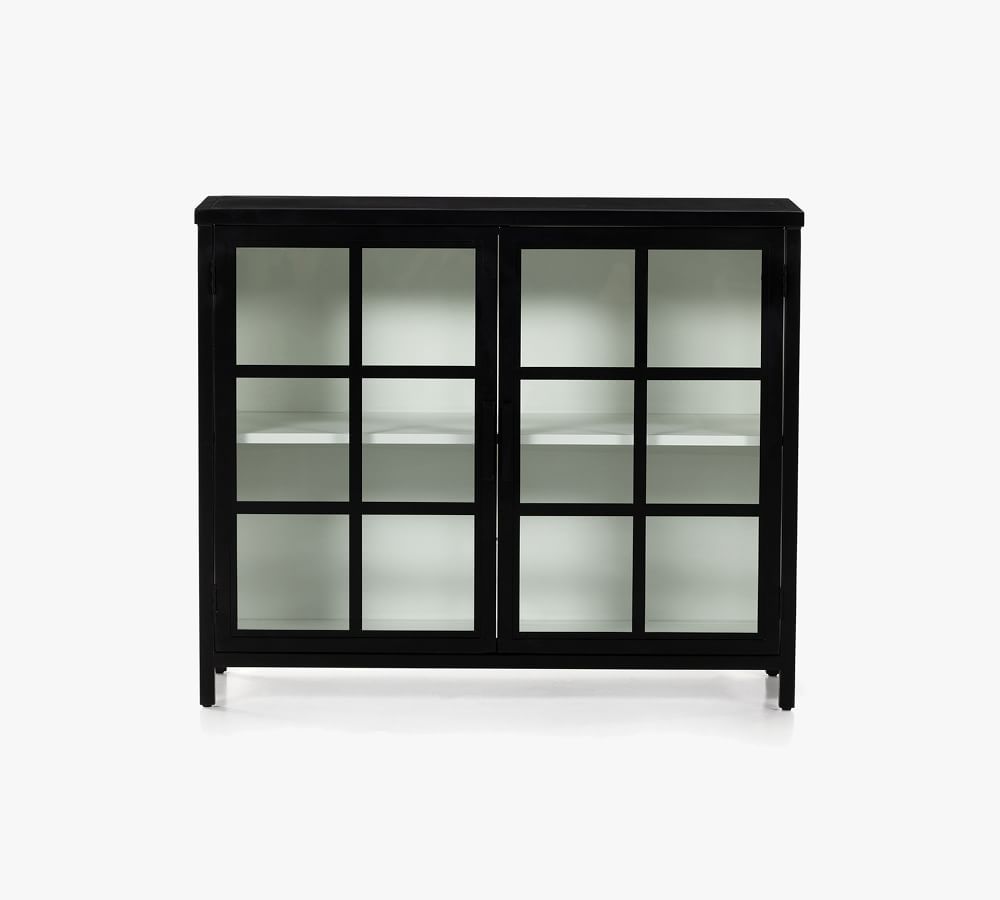 Maverick 46" Glass Storage Cabinet | Pottery Barn (US)