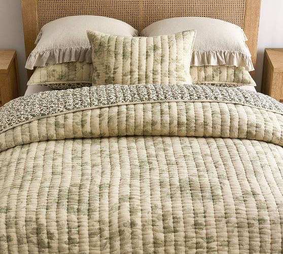 Floral Cloud Reversible Quilt | Pottery Barn (US)