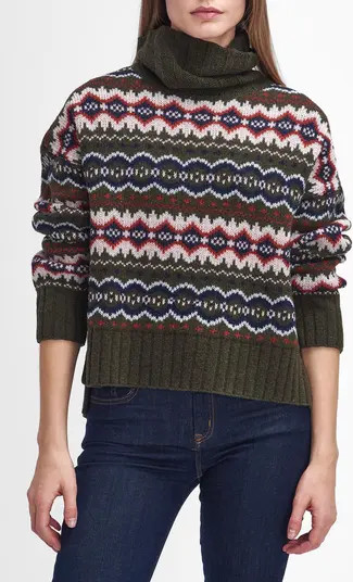 Barbour Helen Fair Isle Turtleneck Sweater | Nordstrom | Nordstrom
