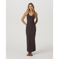 Vuori Pose Scoop Maxi Dress | French Roast | Large | Vuori Clothing (US & Canada)