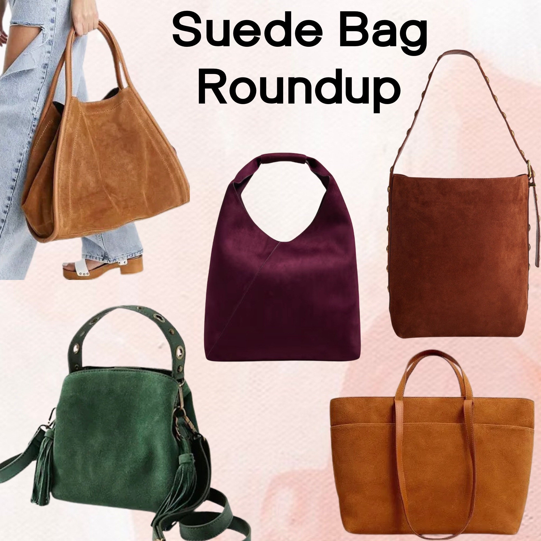Suede bags are trending for fall fashion. 

Here are some of my favorites. 

Suede bags, suede bags fall 2024, free people suede bags, Madewell suede bag

#LTKItBag #LTKStyleTip #LTKOver40