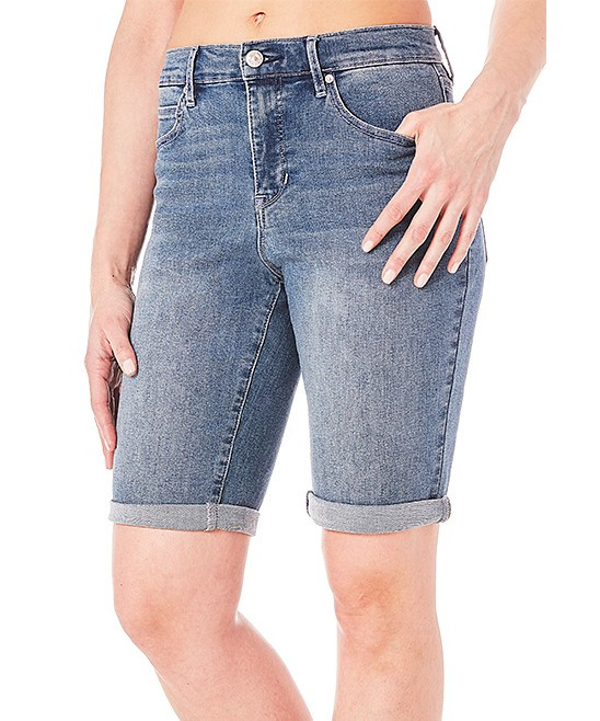 Nicole Miller New York Women's Denim Pants and Jeans LTBLU - Light Blue Minetta Wash Denim Bermuda S | Zulily