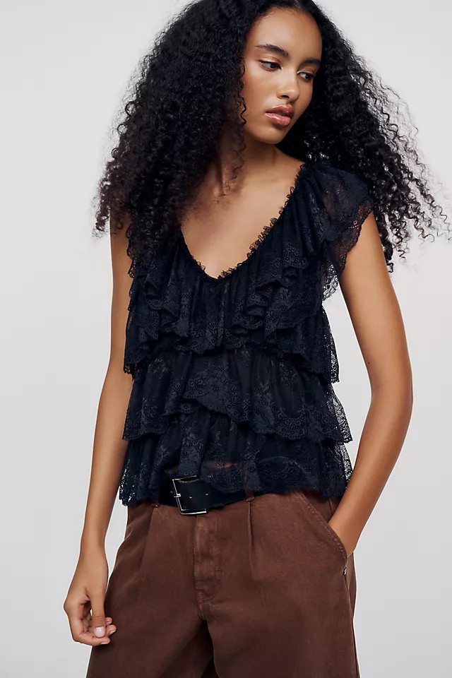 Tiered Lace Top | Anthropologie (US)