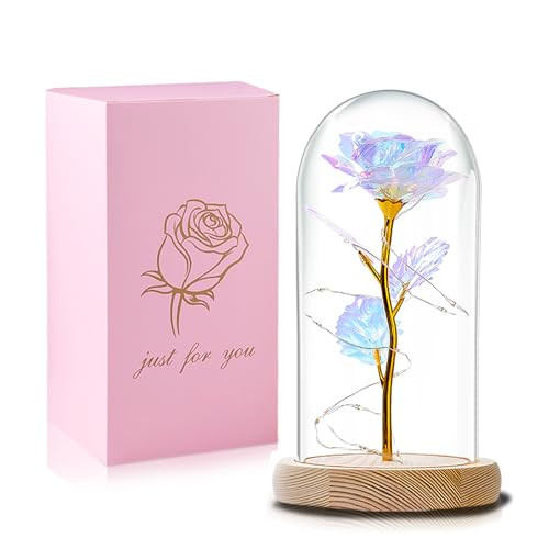 QUNPON Mothers Day Rose Gifts for Mom,Birthday Gifts for Women,Mother Day Flower Gifts for Mom from Daughter,Rainbow Mothers Day Rose Flower Gifts for Sister,Mother,Her,Grandma | Amazon (US)