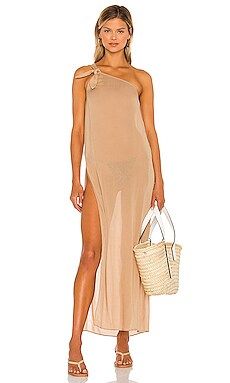 Camila Coelho Acela Maxi Dress in Hazelnut from Revolve.com | Revolve Clothing (Global)