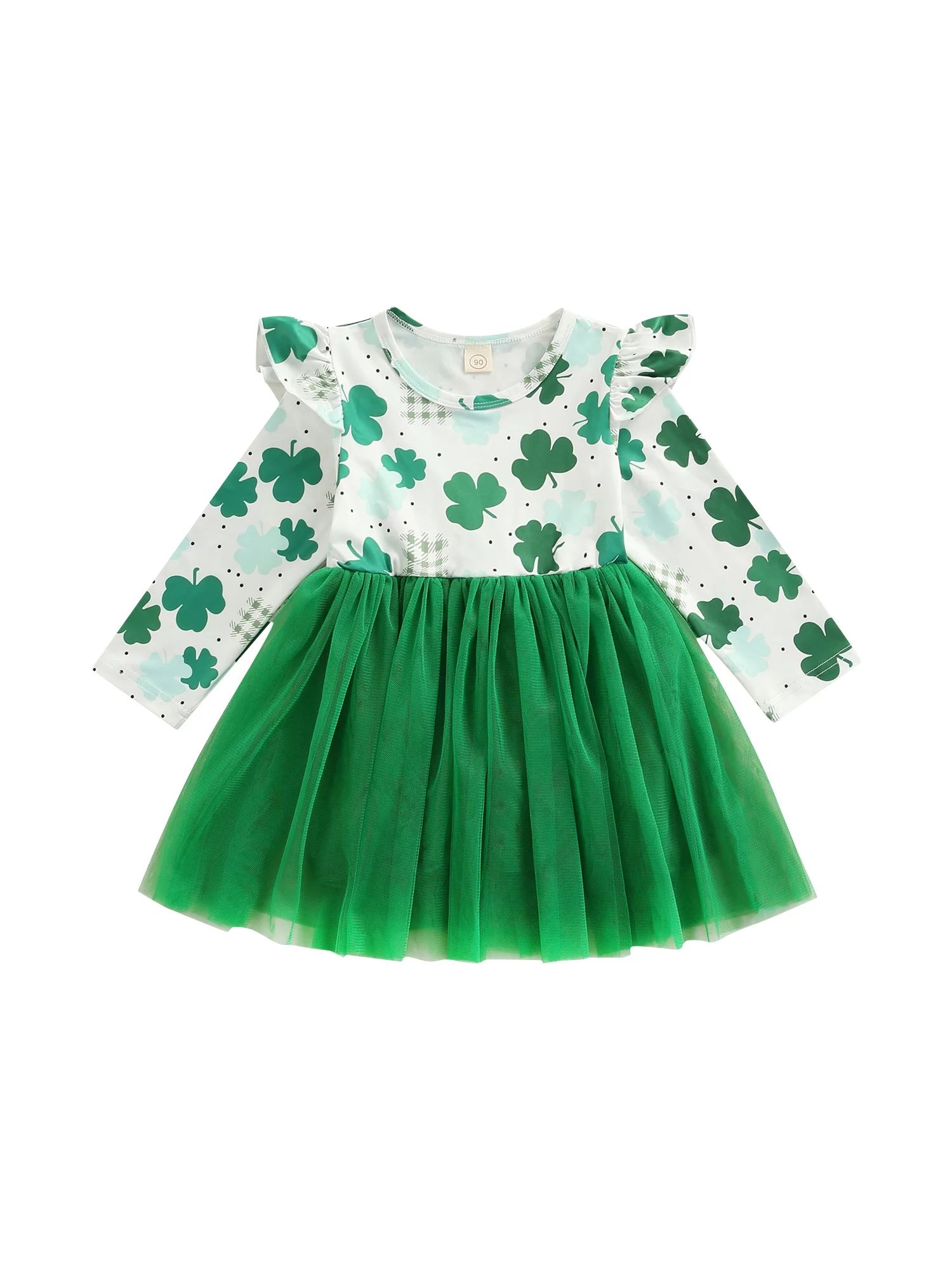 Genuiskids Toddler Baby Girl St. Patrick's Day Clothes 1 2 3 4 5 6 Years Kids Girl Dress Long Sle... | Walmart (US)