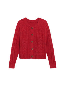 Cozy Cable-Knit Cardigan for Women | Old Navy (US)