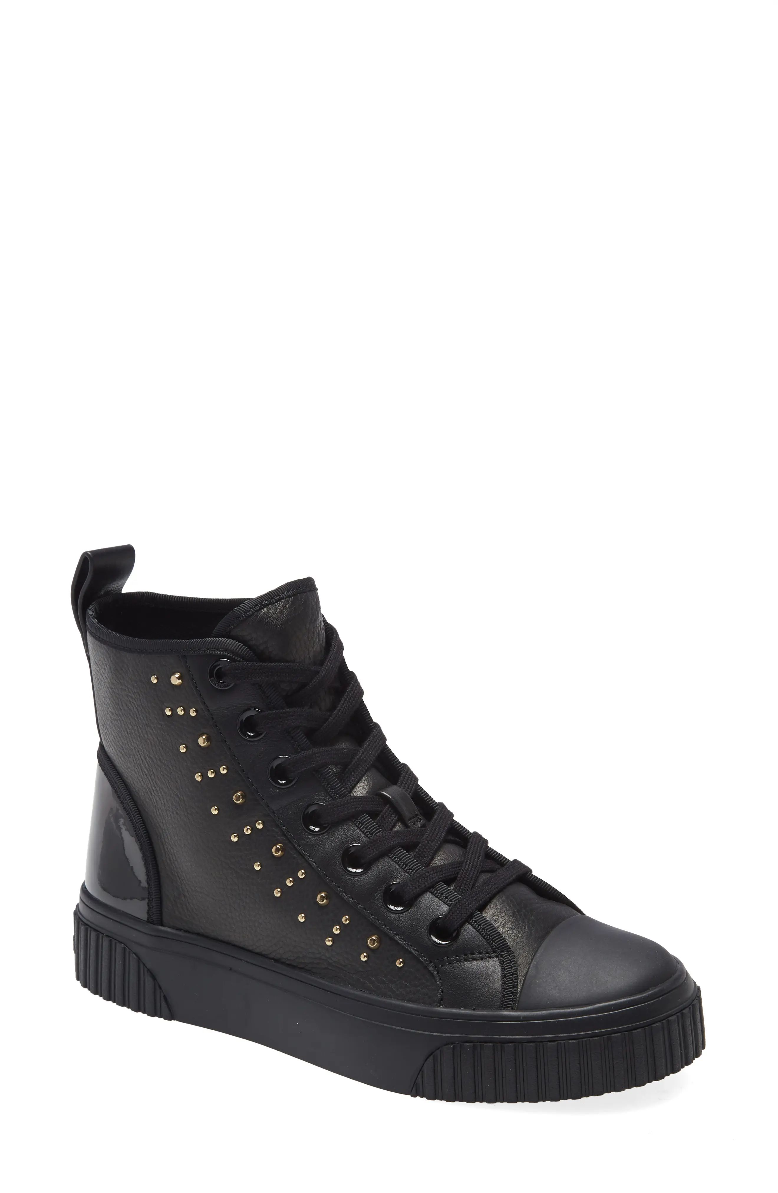 Women's Michael Michael Kors Gertie High Top Sneaker, Size 5 M - Black | Nordstrom