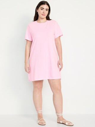 Crew-Neck Mini T-Shirt Dress | Old Navy (US)