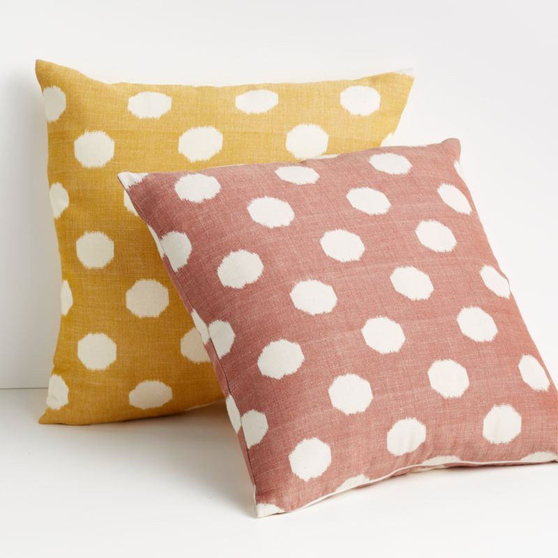 Anellis 20" Polka Dot Pillows | Crate and Barrel | Crate & Barrel