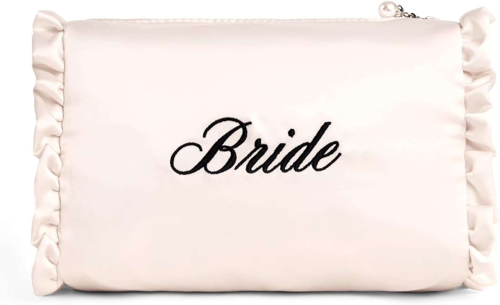 xo, Fetti Satin Bride Cosmetic Bag | Bachelorette Party Decorations, Bride To Be Purse, Bridal Sh... | Amazon (US)