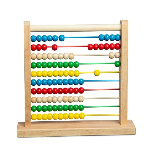 Melissa & Doug Abacus - Classic Wooden Educational Counting Toy With 100 Beads | Amazon (US)