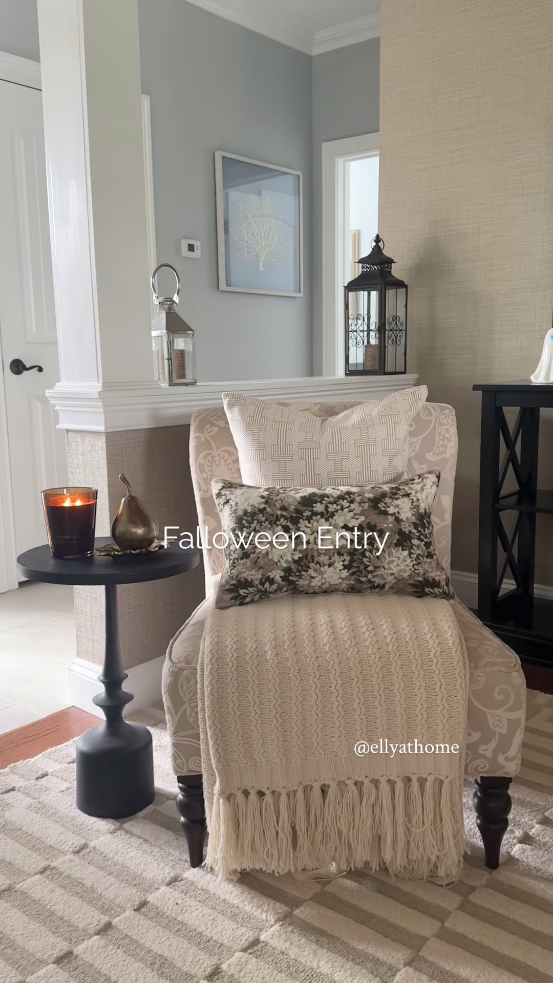 Fall entryway with a touch of Halloween! Shop cozy throw pillows, blanket, fall candles, ghosts on sale, vases, pumpkins, hydrangeas, area rug+ more!

#LTKHome #LTKSaleAlert #LTKdayinmylife