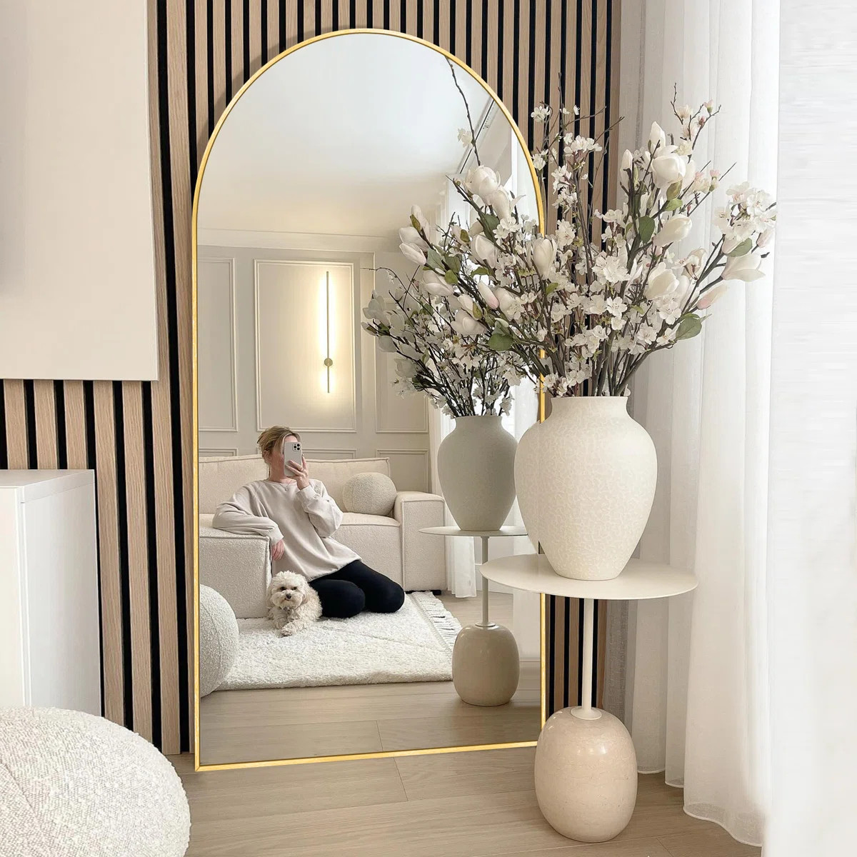 Latitude Run® Large Arch Full Length Mirror with 3 Mounting Method & Reviews | Wayfair | Wayfair North America