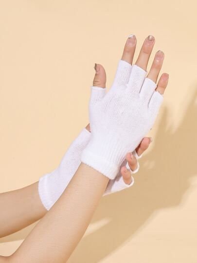 Solid Fingerless Gloves | SHEIN