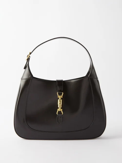 Gucci - Jackie 1961 Leather Cross-body Bag - Mens - Black Beige | Matches (US)