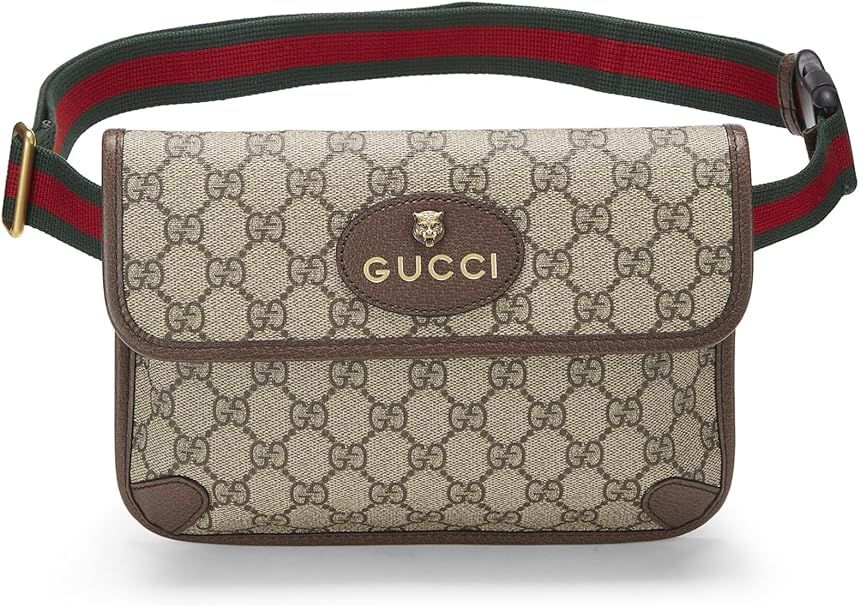 Amazon.com: Gucci, Pre-Loved Brown Original GG Supreme Canvas Neo Vintage Belt Bag, Brown : Luxur... | Amazon (US)