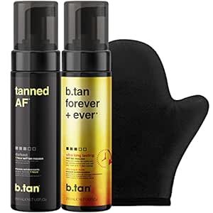 b.tan Besties Self Tanner Bundle | Tanned AF Self Tan Mousse for the Fastest, Darkest Tan with B.... | Amazon (US)