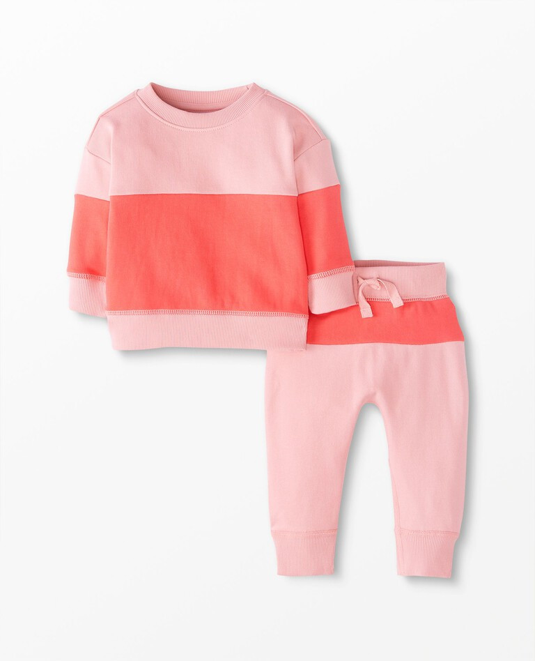 Baby Colorblock French Terry Sweats Set | Hanna Andersson
