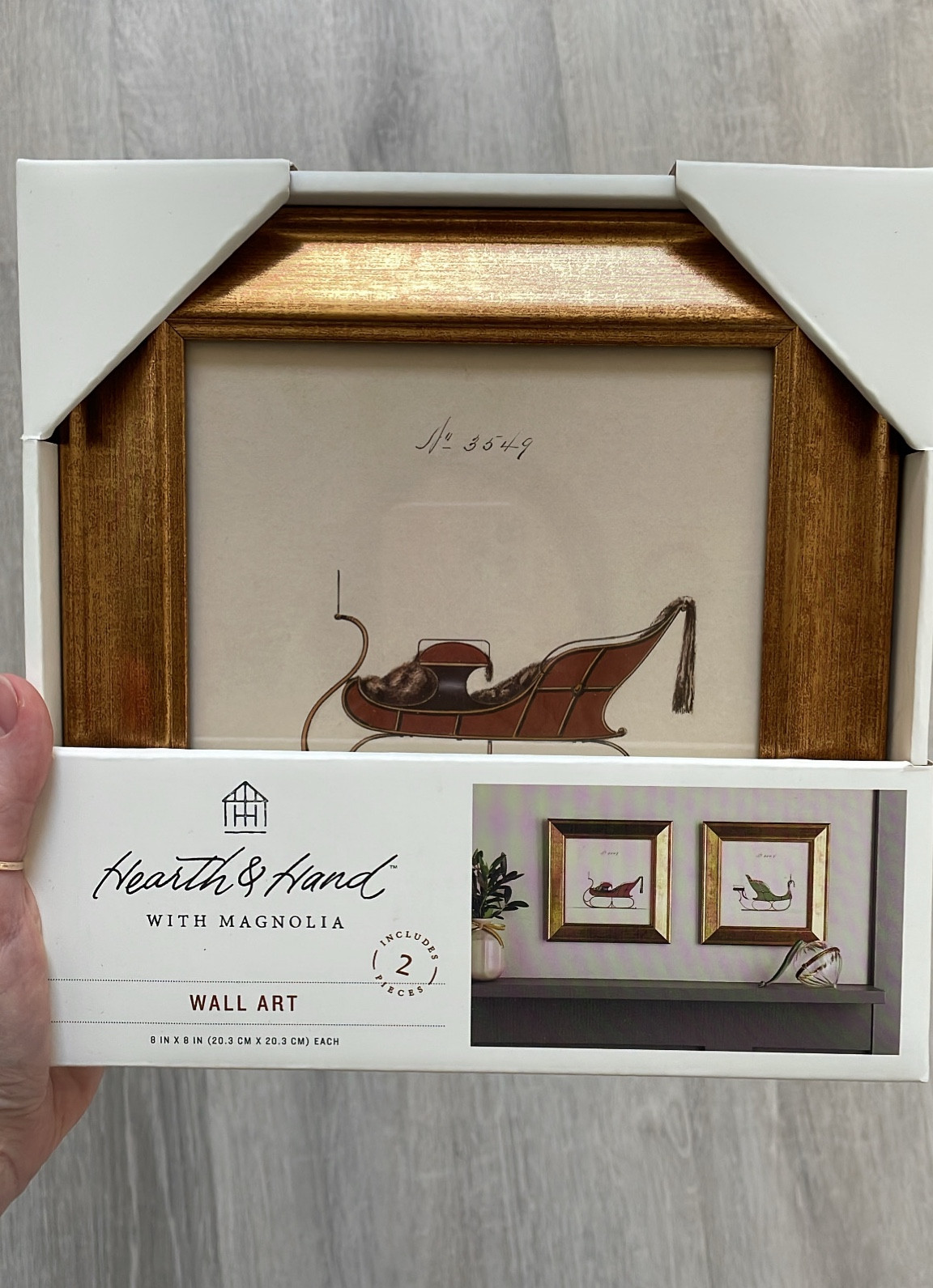 Vintage sleigh art
Gorgeous 
Christmas home decor 


#LTKHoliday #LTKHome