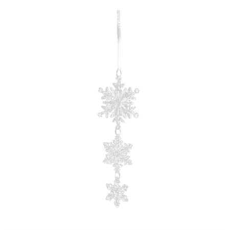 Heiheiup Crystal Christmas Ornaments For Christmas Tree Decorations Hanging Acrylic Snowflake And Ic | Walmart (US)