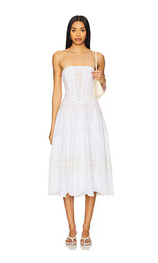 Charo Ruiz Ibiza Iris Long Dress in Ivory Nelm from Revolve.com | Revolve Clothing (Global)