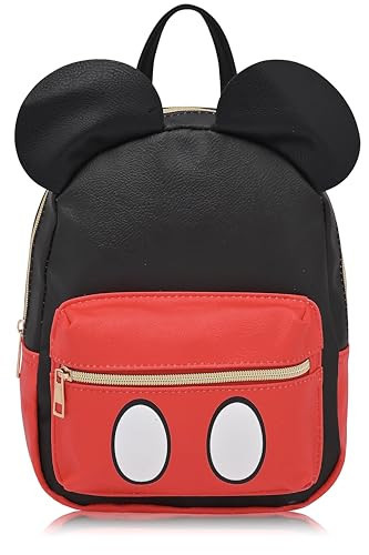 Disney Mickey Backpack - Cute Unisex 10" Mini Backpack Purse | PU Leather, Mickey Accessory | Amazon (US)
