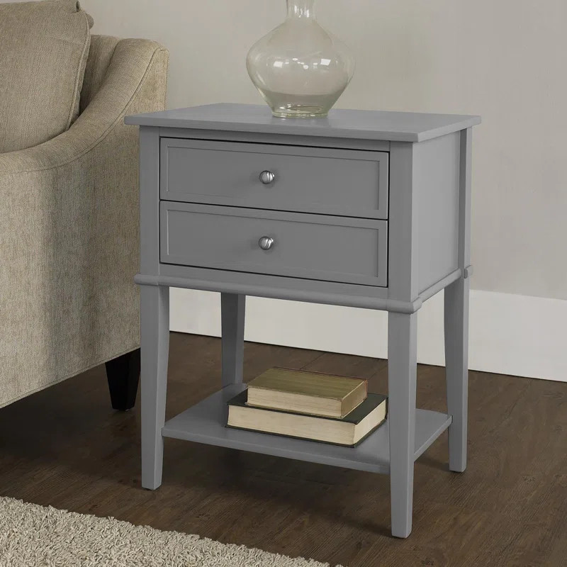 Dmitry 2 Drawer End Table | Wayfair North America