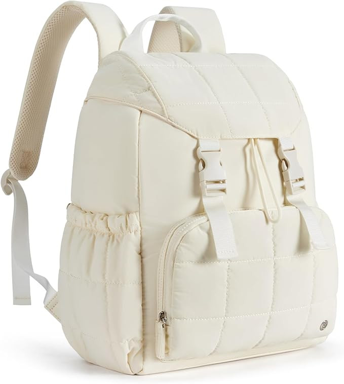 BOSTANTEN Puffer Backpack for Women, 15.6 Inch College Laptop Backpack with RFID Pocket, Water Re... | Amazon (US)