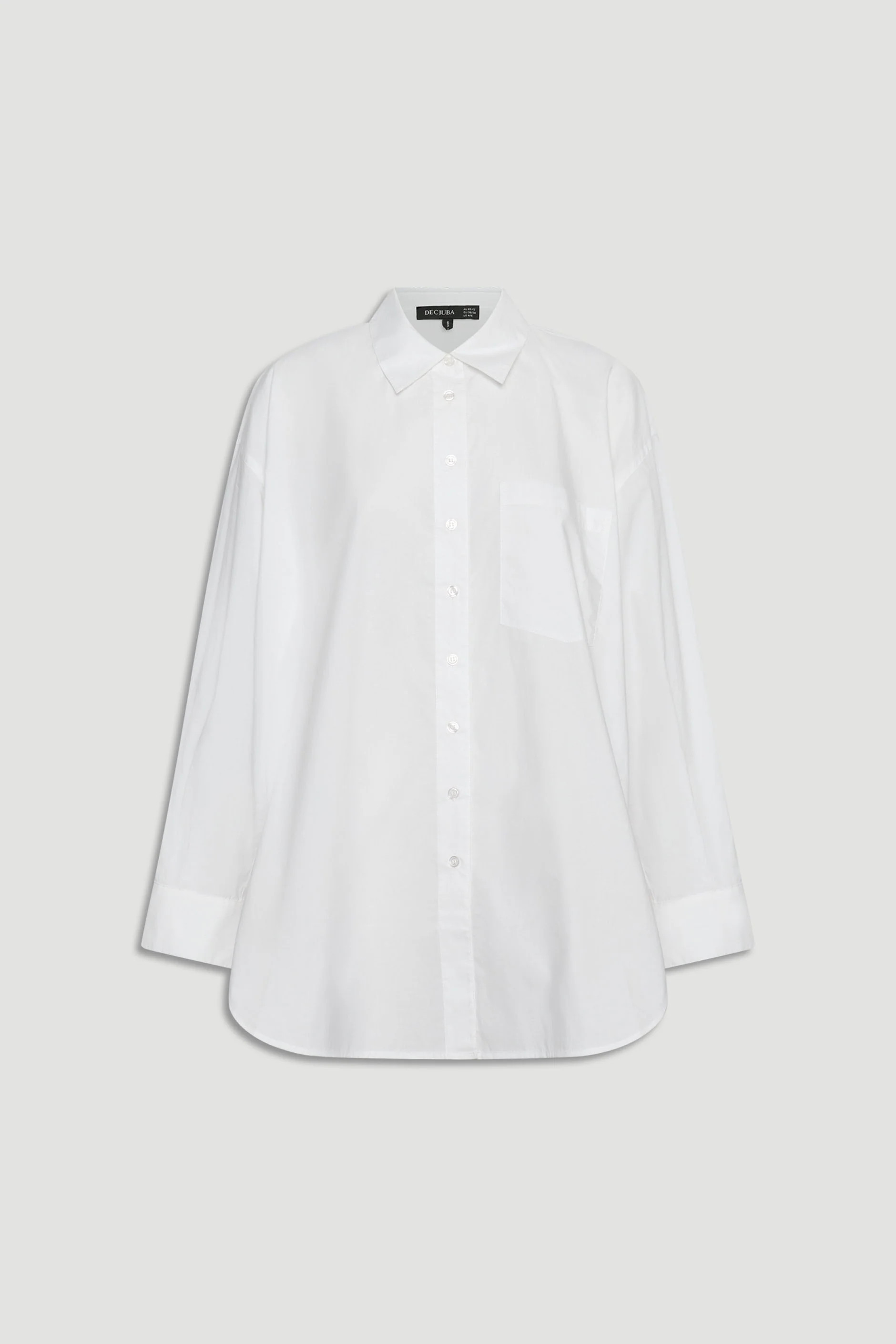 Ella Oversized Shirt - White | DECJUBA