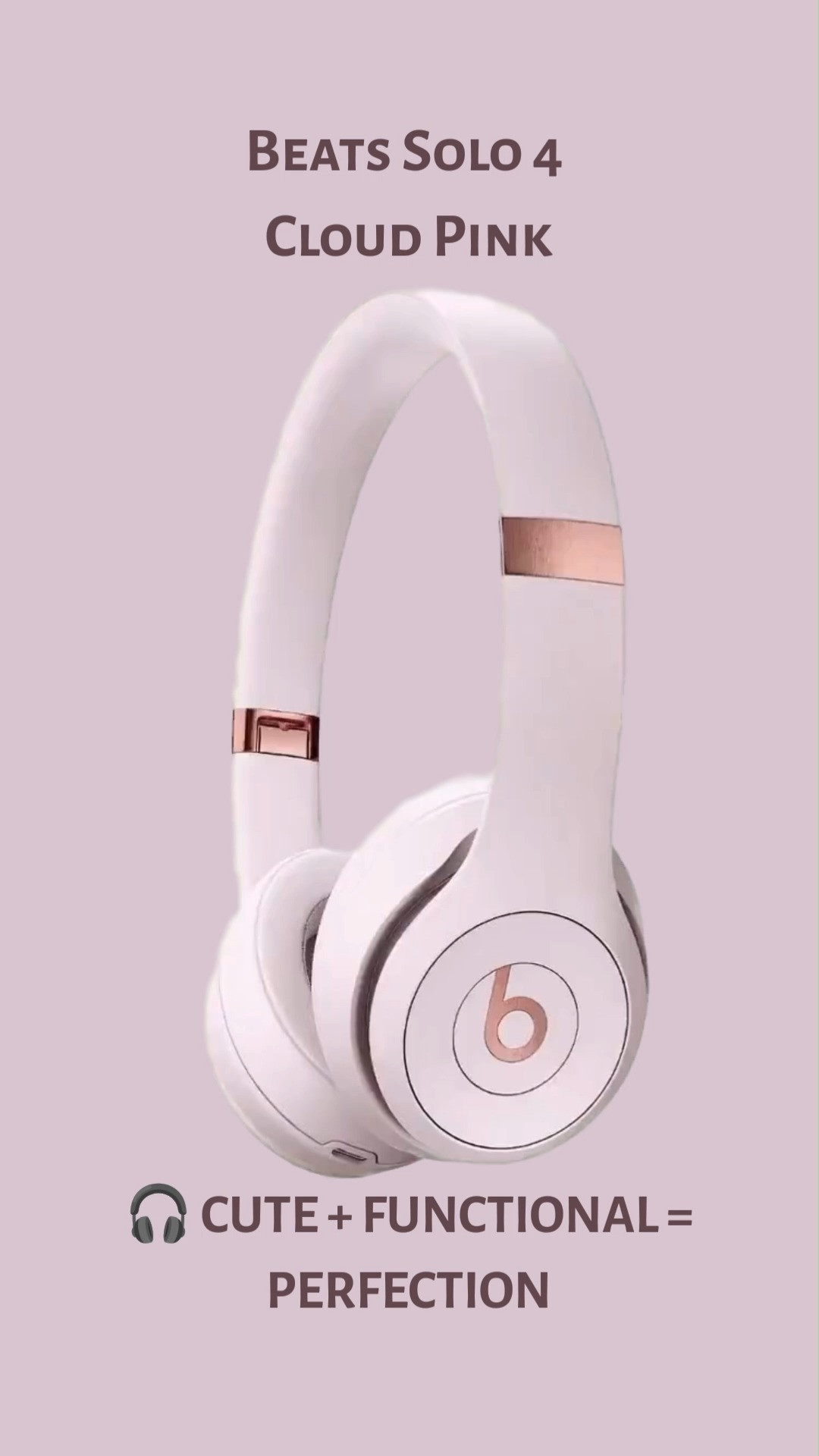 💗 THE PRETTIEST HEADPHONES ON THE INTERNET 💗

If you're looking for headphones that combine style, comfort, and amazing sound quality, the Beats Solo 4 in Cloud Pink are a must-have. These aren't just headphones—they're the accessory you'll use every single day.

🎧 Up to 50-hour battery life
🎧 Ultra-lightweight comfort
🎧 Powerful, balanced sound
🎧 Apple & Android compatible
🎧 Wireless Bluetooth connectivity
🎧 Gorgeous Cloud Pink color

Whether you're working from home, walking, traveling, working out, studying, or listening to your favorite playlist, these headphones deliver incredible sound while looking absolutely adorable.

💕 Why I'm obsessed:
✔️ The prettiest pink color
✔️ Comfortable for hours of wear
✔️ Long-lasting battery life
✔️ Perfect for travel and daily use
✔️ Stylish enough to wear everywhere

#BeatsSolo4 #CloudPink #WirelessHeadphones #TechFavorites #PinkAesthetic #AmazonFinds #TravelEssentials #LifestyleFavorites #LTKStyle #TechAccessories

 

 #LTKHome #LTKSaleAlert #LTKTravel