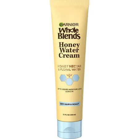 Garnier Whole Blends Honey Water Hair Styling Cream with Moisture Lock for Dry Hair 5.1 fl oz | Walmart (US)