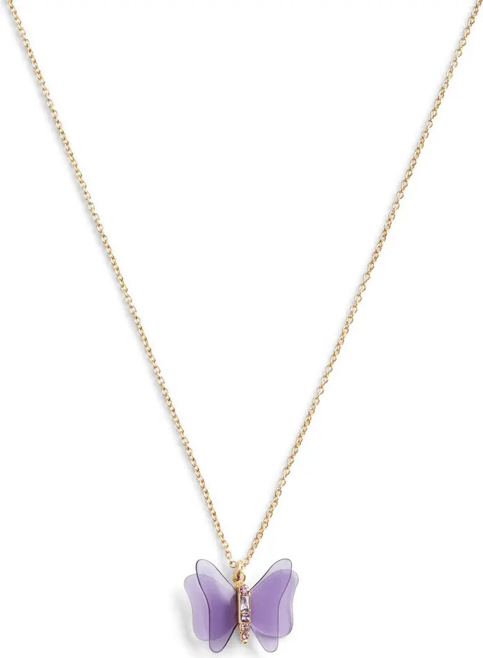 COACH Butterfly Pendant Necklace | Nordstrom | Nordstrom