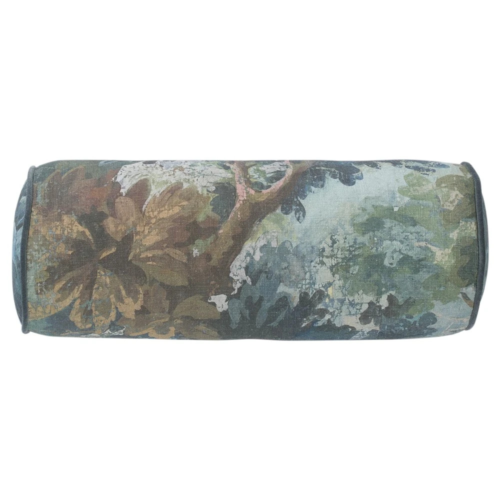 Everlee Secret Garden Bolster Pillow - 7x20 | Kathy Kuo Home